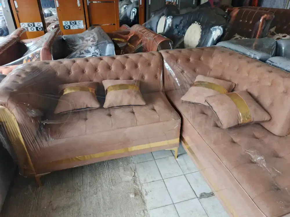 Sofa Sudut Satu set Kain