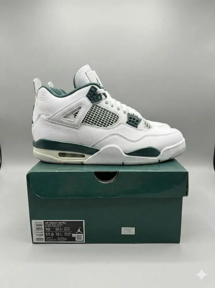Nike Air Jordan Retro 4 Oydized Green Size 44