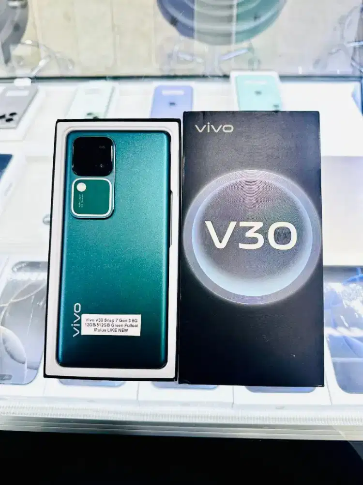 Vivo V30 Snap 7 Gen 3 RAM /INTERNAL 12GB/512GB 5G Green Fullset
