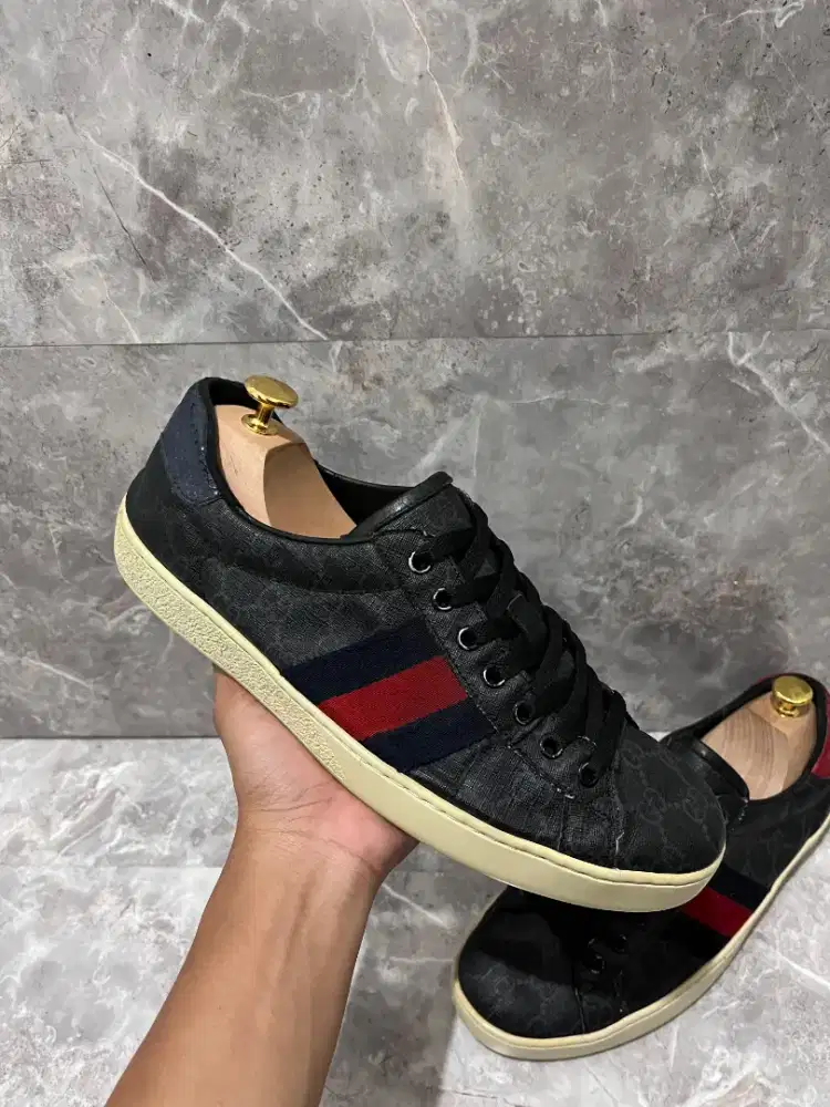 Sepatu Gucci Original sneakers casual not bally lv louis vuitton prada