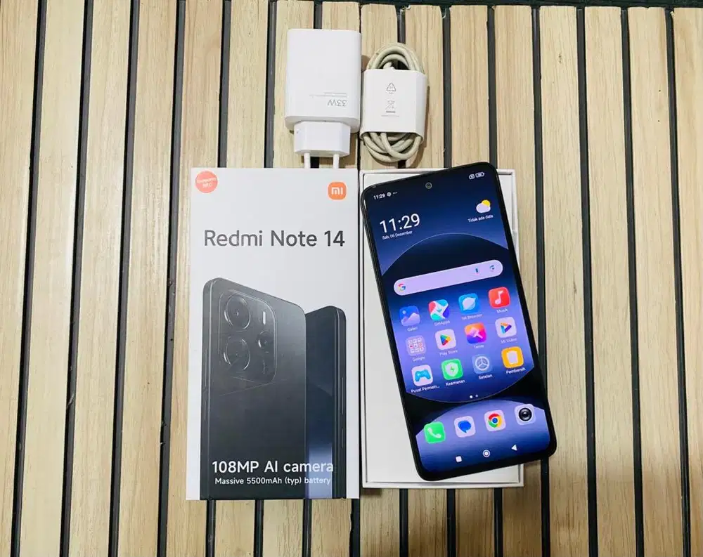 Redmi note 14 4g 8/256 lengkap ori mulus no minus
