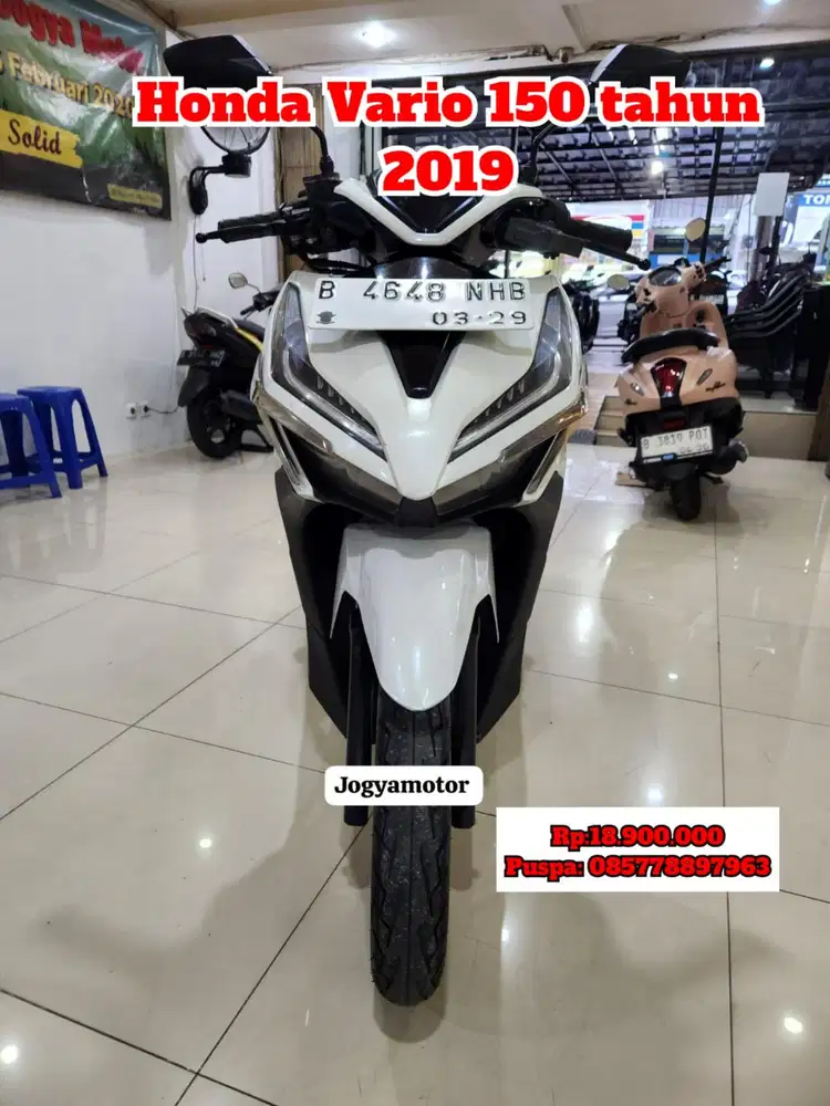 (B) honda vario 150 tahun 2019