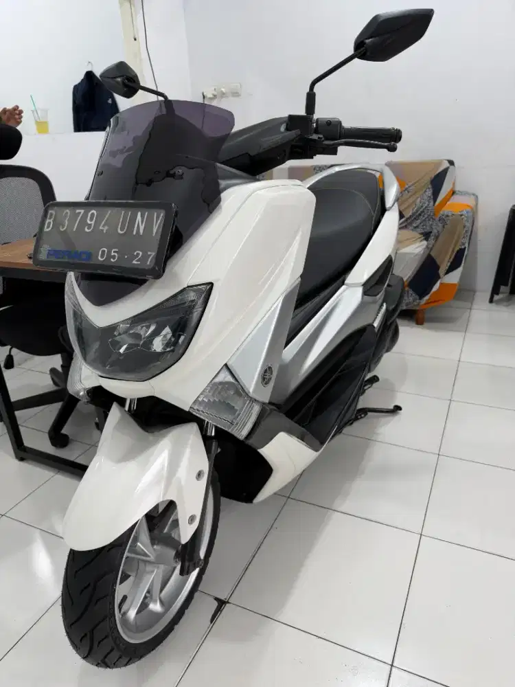 YAMAHA NMAX 155CC THN 2017 PJK PANJANG WHITE GLOSSY
