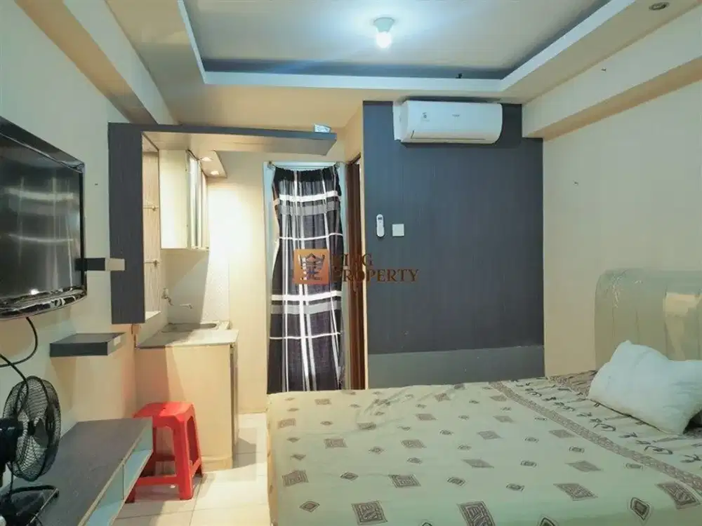 View Kolam Sejuk Studio 21m² Full Furnished Siap Huni Green Bay Pluit Greenbay Tower Depan
