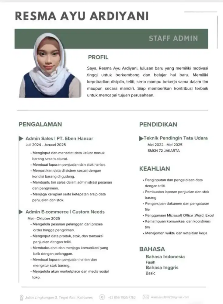 Info loker shift malam Pak/Bu