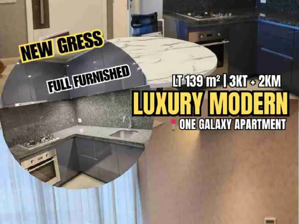 Rare Listing Dijual Apartmen Galaxy Residence New Gress Lantai 18 Full Furnish Connect Galaxy Mall