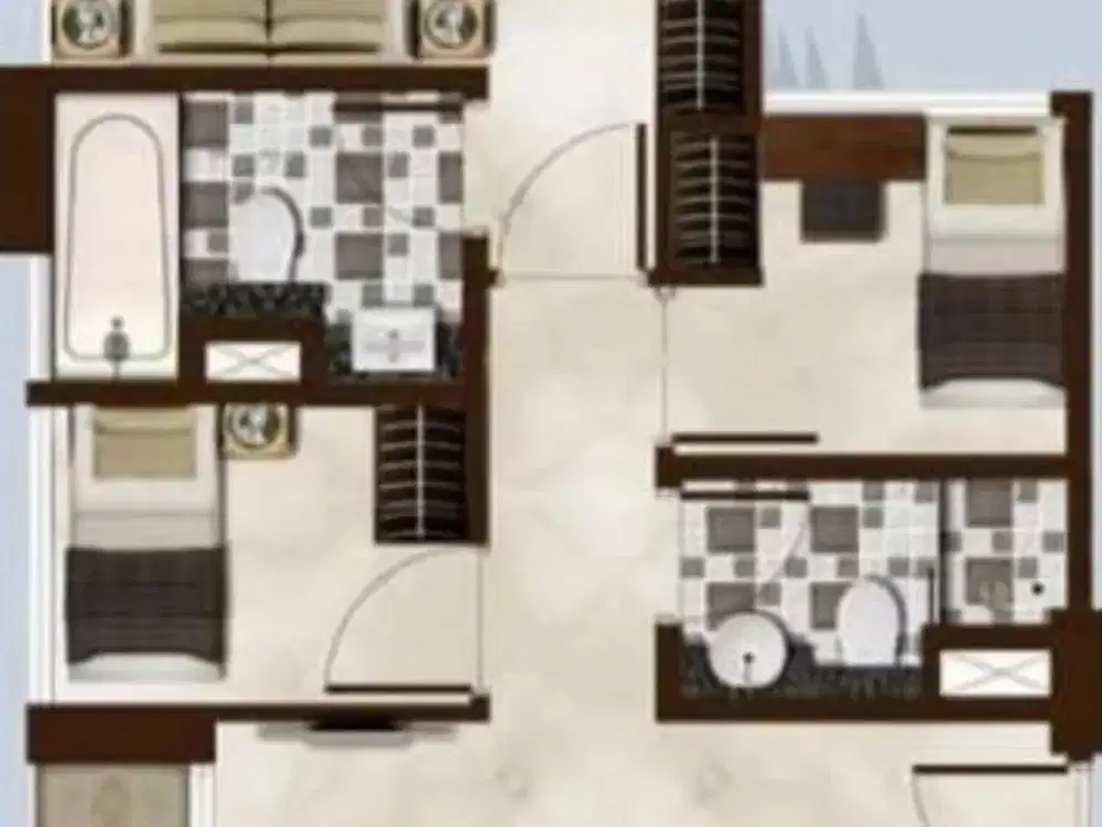 Dijual Apartemen 3BR at Puri Mansion, Kembangan, Jakarta Barat