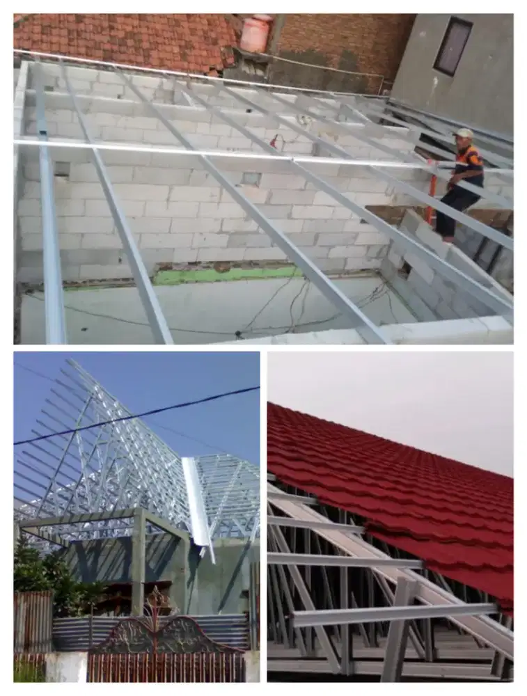 pemasangan atap/kanopi bajaringan