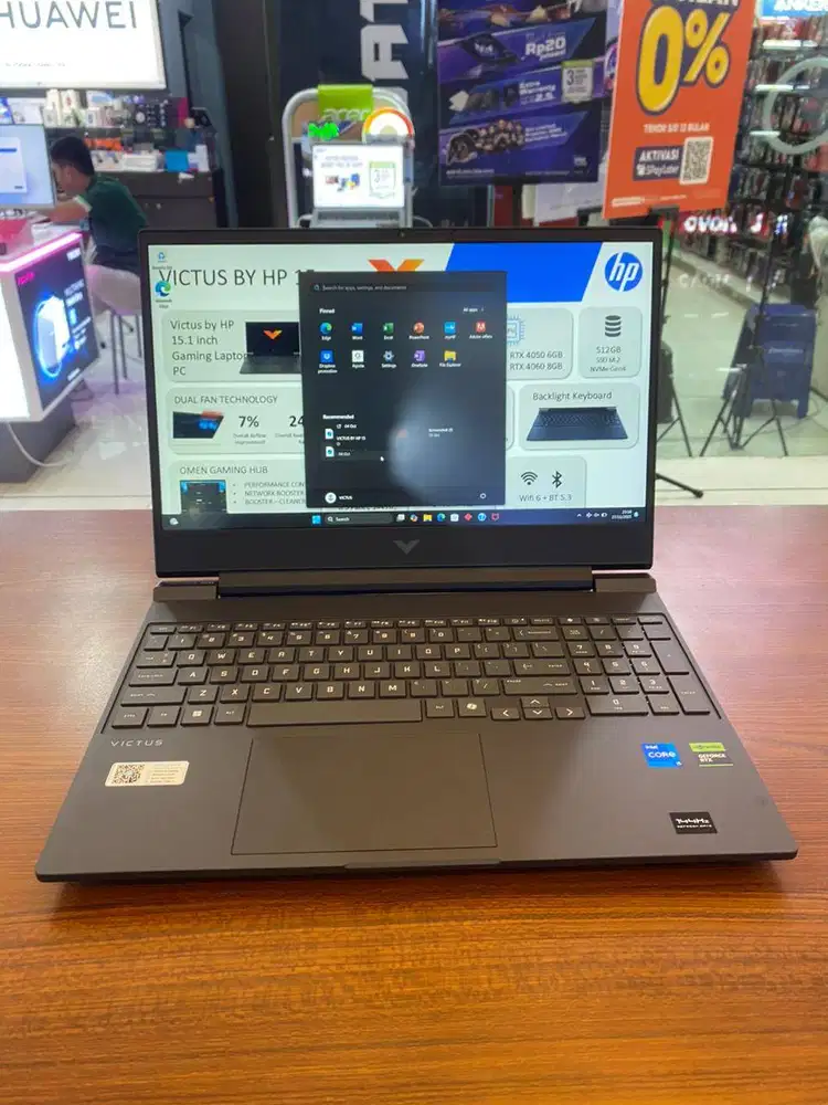 HP VICTUS 15-FA2716TX I5 13420H 16GB 512GB SSD RTX3050 6GB WIN11+OHS 1