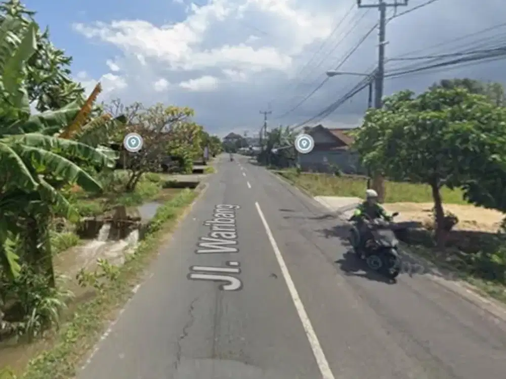 Dijual Tanah Sangat Strategis Di Jalan Utama Waribang Denpasar Bali. Dekat Ke Sanur Padanggalak, Pelabuhan Sanur.