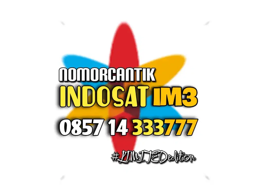 (bisa COD) Nomor CANTIK kartu INDOSAT IM3 DOBEL TEIPEL 333777 #02