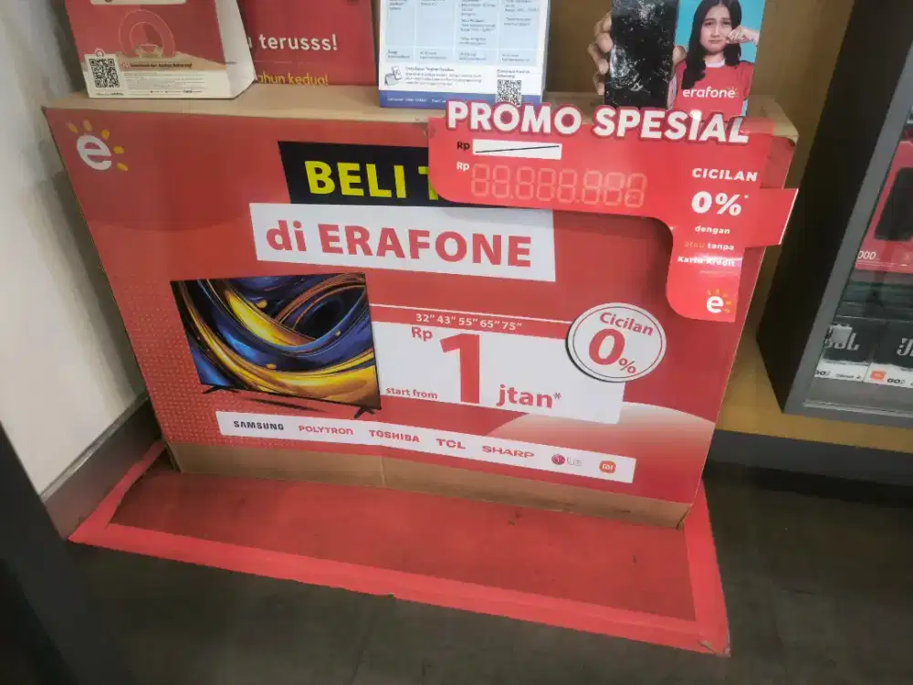 Cash/Kredit TV cicilan0% bisa di anter