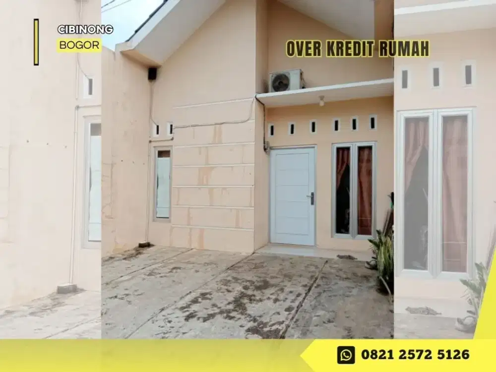 Jual Over Kredit Rumah 63JT ccln flat syariah di Cibinong Bogor