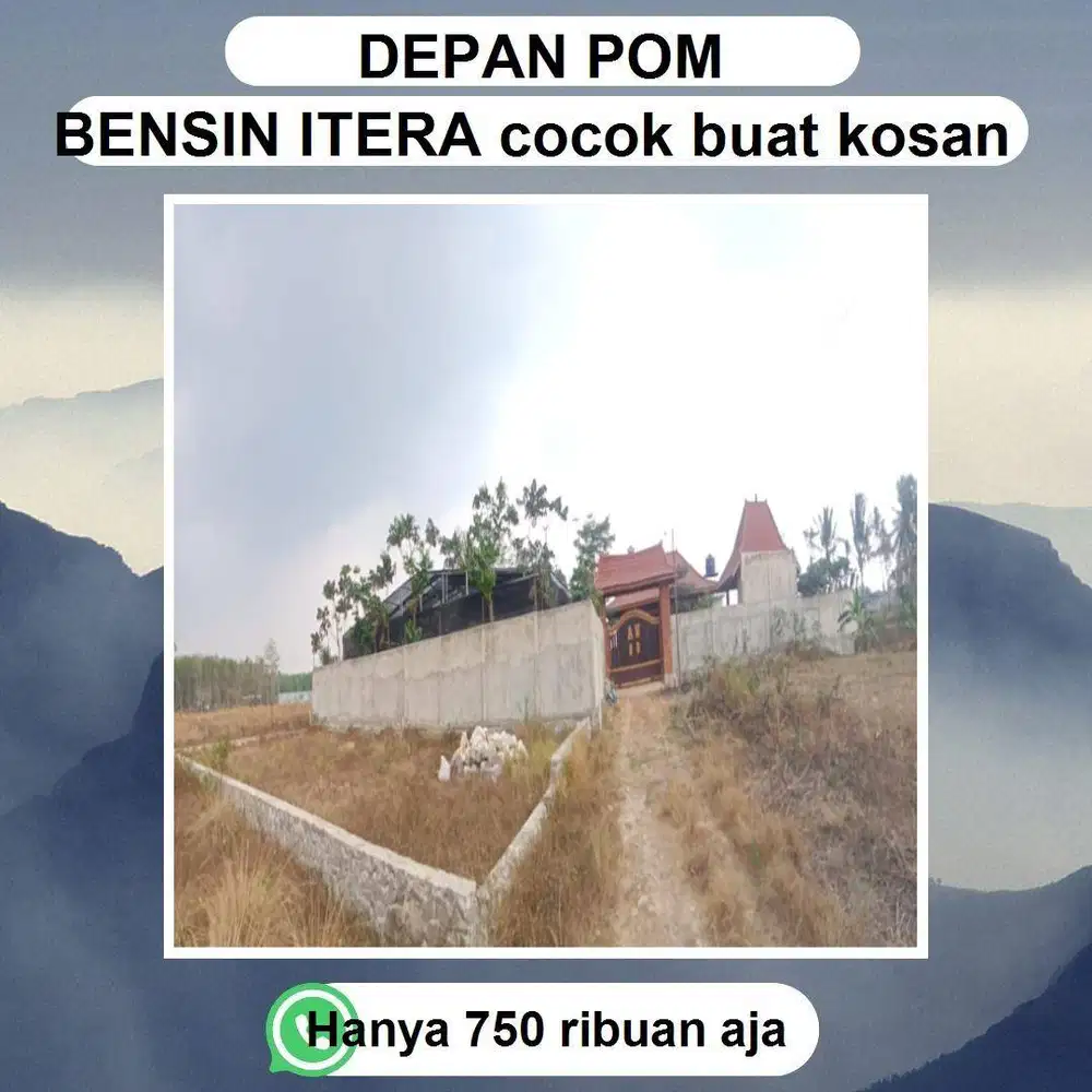 TANAH LOKASI SANGAT STRATEGIS SEKALI DEPAN SPBU KAMPUS ITERA