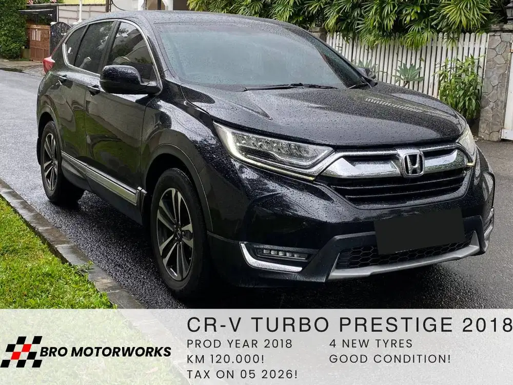 (TDP 25jt) HONDA CR-V TURBO PRESTIGE 2018, CRV PRESTIGE 2018, RECORD