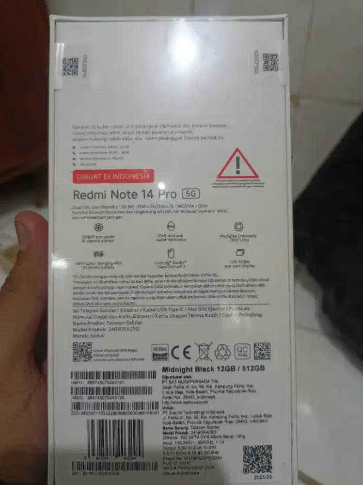 Xiaomi redminote 14 pro 5g 12/512