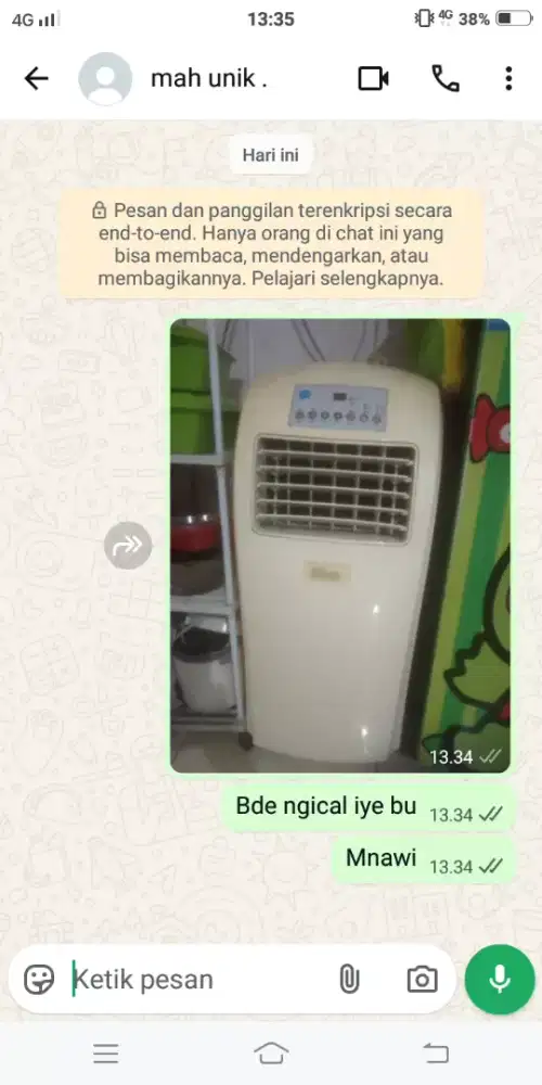 Ac portebel barang beks tpi masih baru