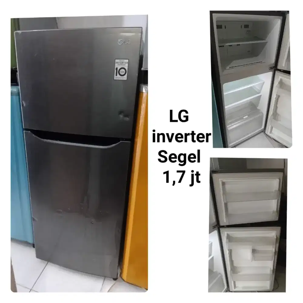 kulkas merek LG Inventer masih segel bekas bergaransi