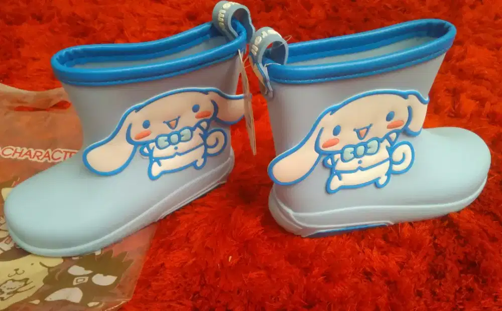 SEPATU BOOT ANAK CINNAMOROL BY SANRIO JAPAN (NEW ORIGINAL)
