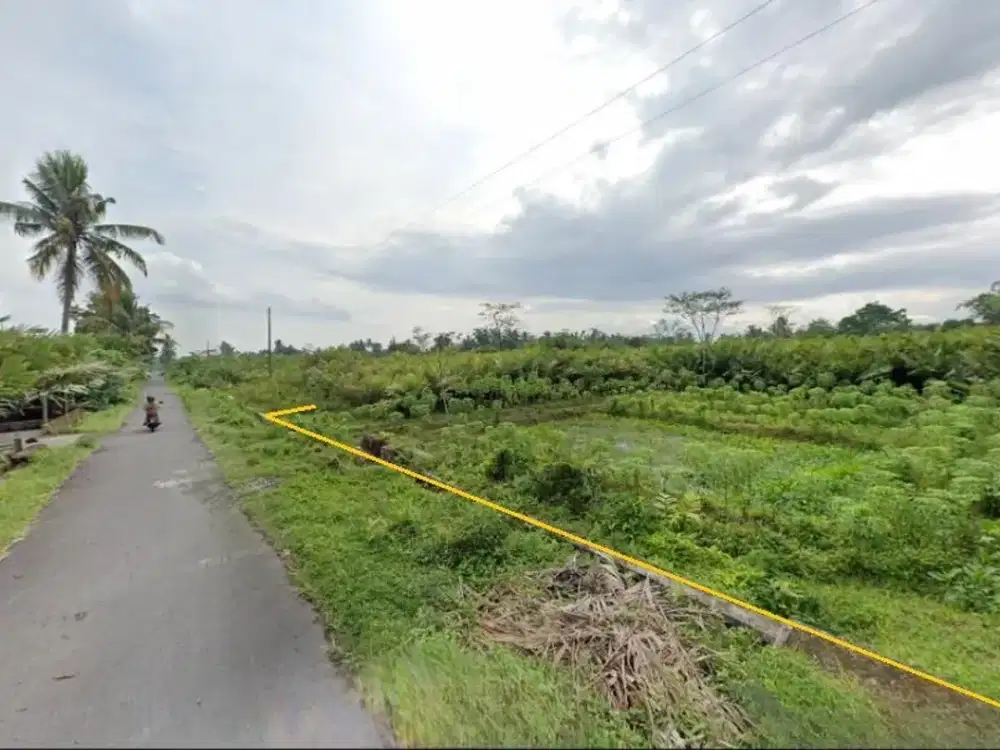 Tanah SHM Turi 23m Depan, 3 Menit Jl Tempel–Turi, Prospek Resort