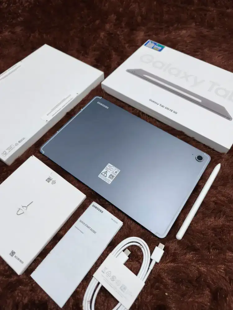 Samsung Tab S10 FE 5G 8/128GB Like New Garansi 23 Agustus 2026 - Gray