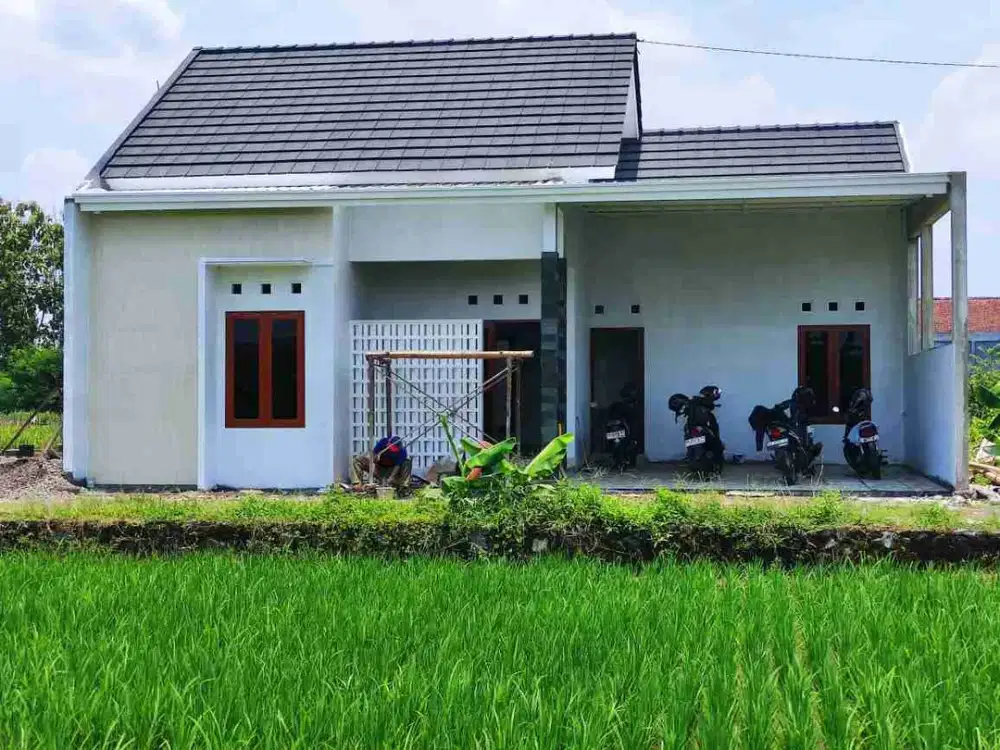 Rumah baru view sawah di Godean km 9
