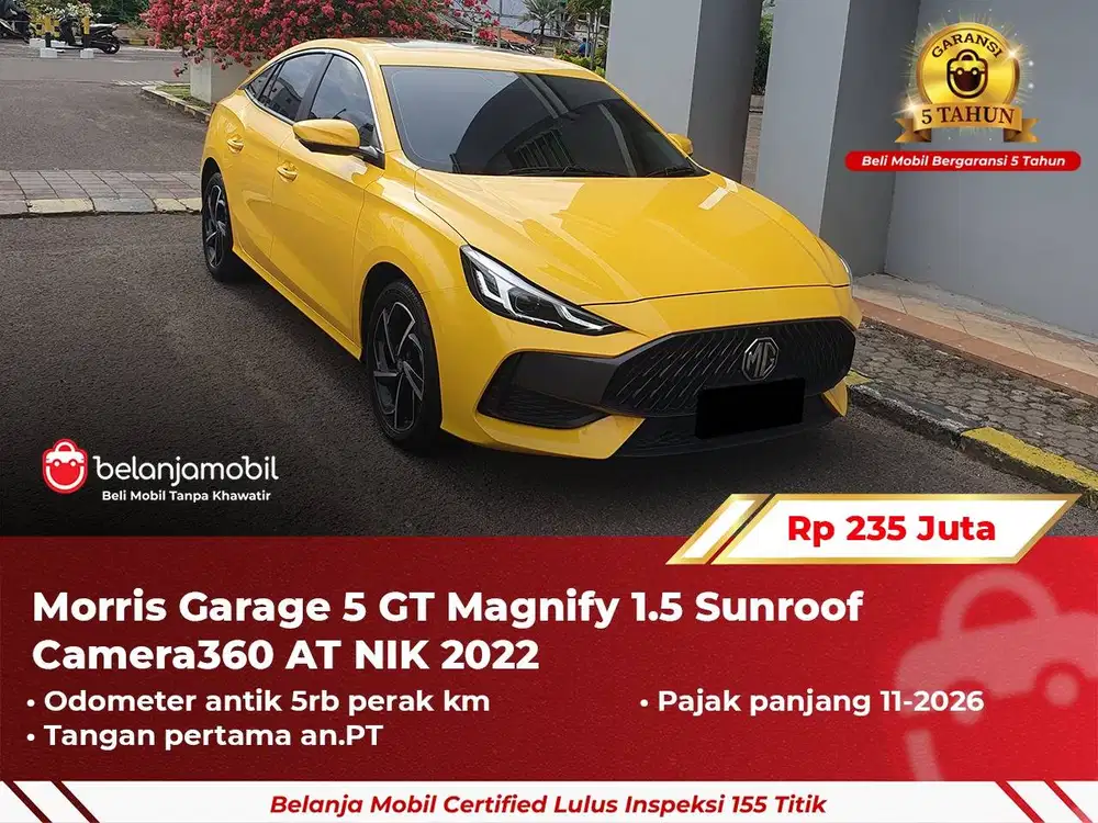 Km.5rb MG Morris Garage 5 GT 5GT Magnify Sunroof 2022/2023