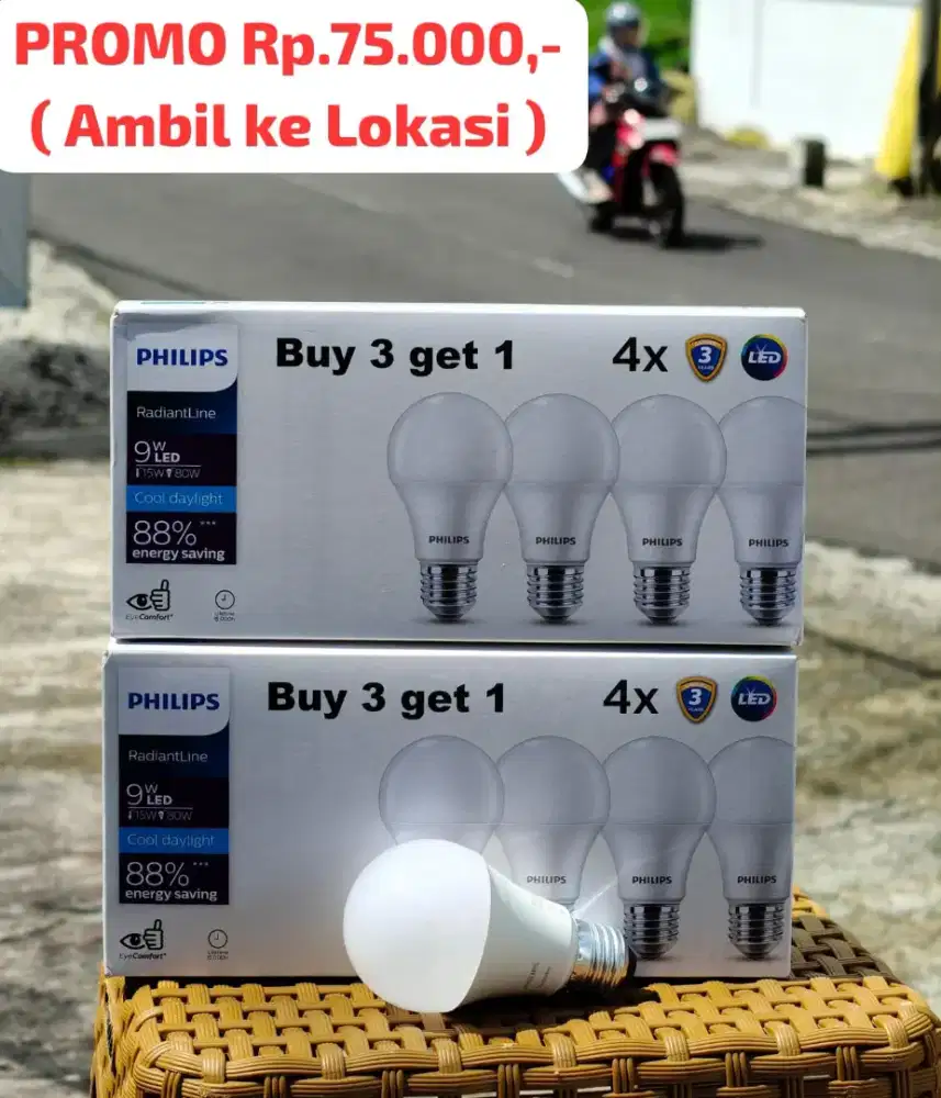 PROMO LAMPU LED PHILIPS 9W ( ISI 4 )