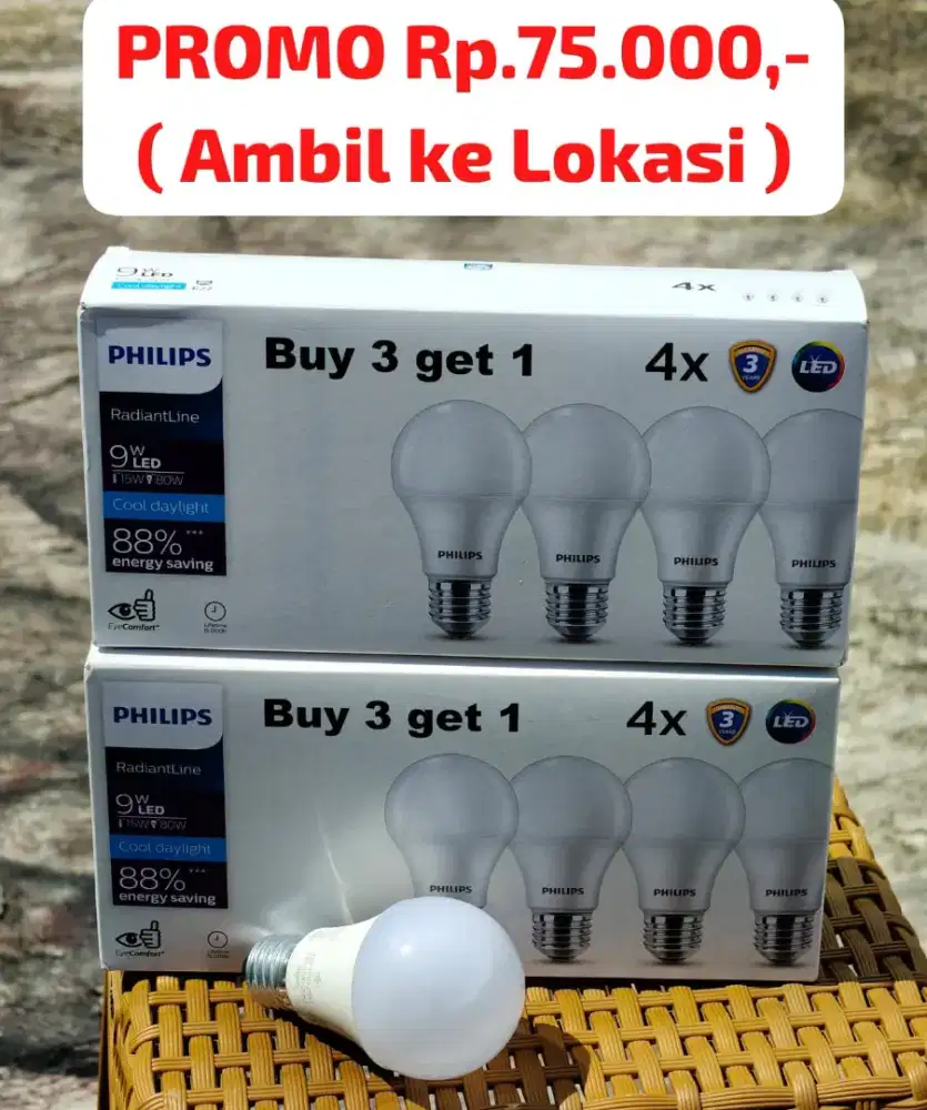 Lampu LED Philips 9watt ( PROMO )