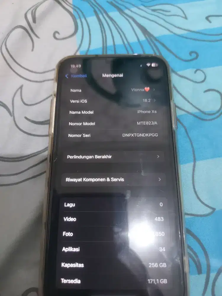 Iphone xs 256gb inter