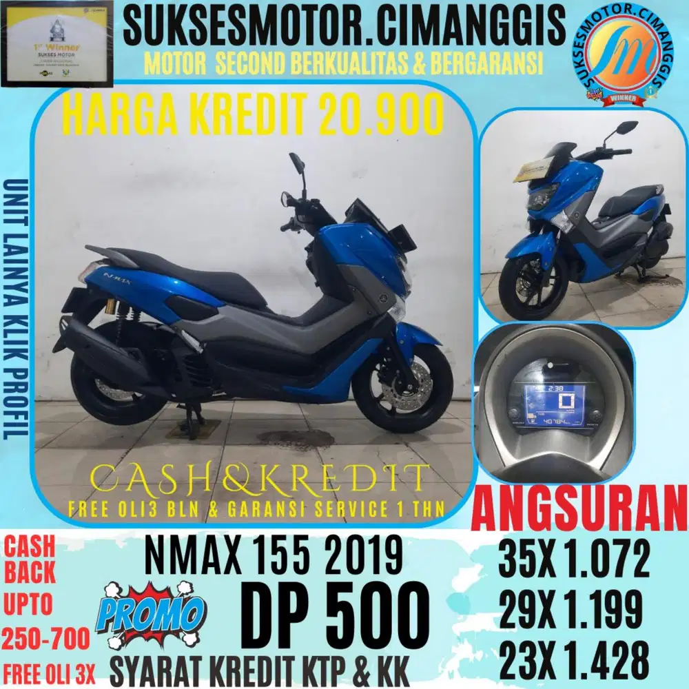 DP 500 NMAX 155 CASHBACK UPTO 700 RIBUAN FREE OLI 3BLN