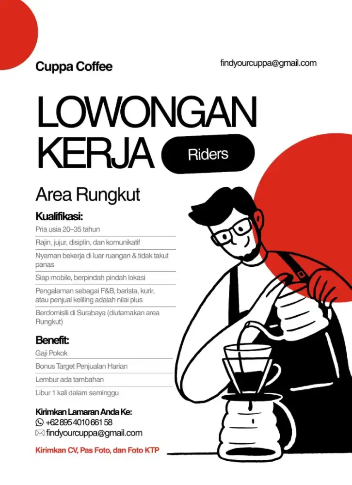 Lowongan riders kopi keliling