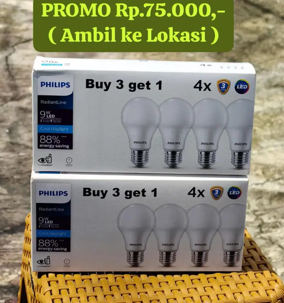 LAMPU LED PHILIPS 9W ( PROMO )