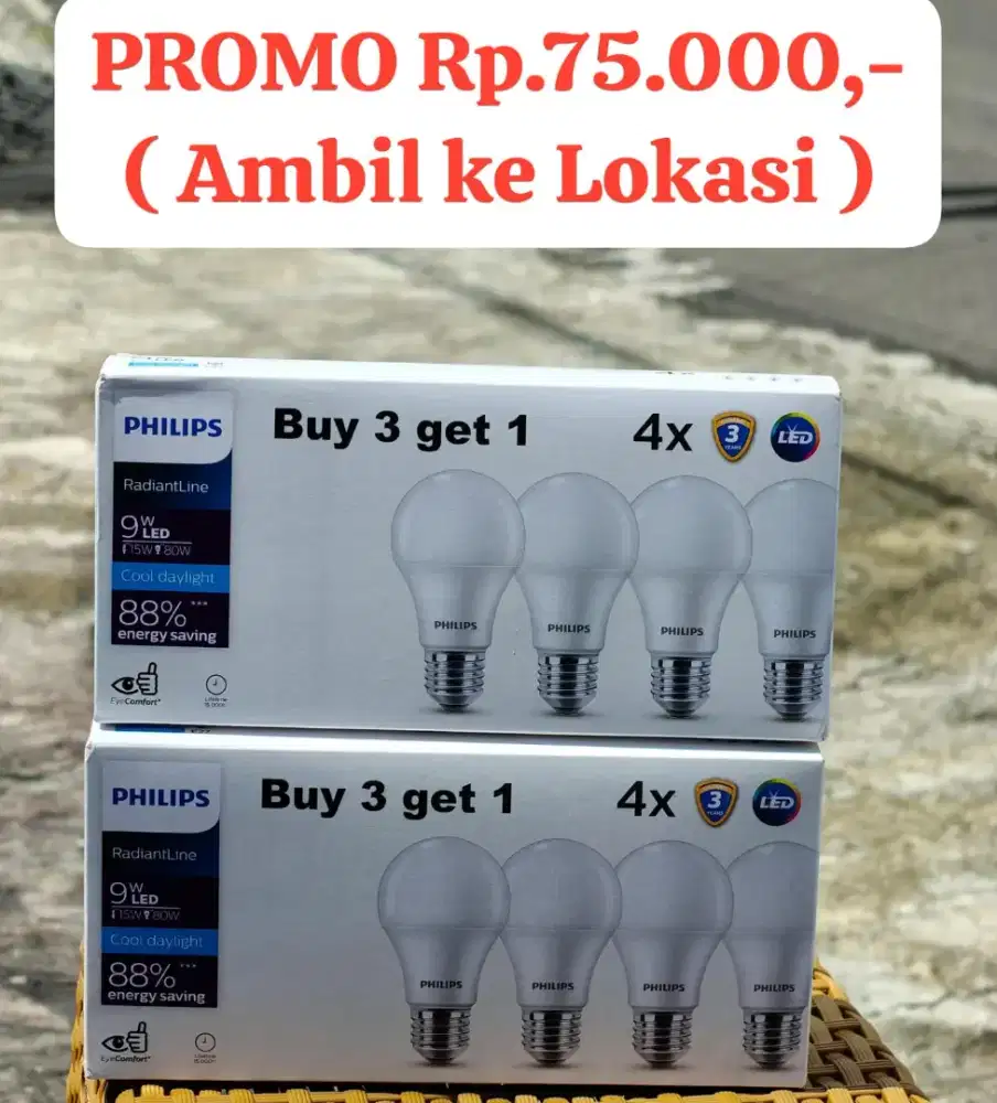 Lampu LED Philips 9watt ( PROMO )