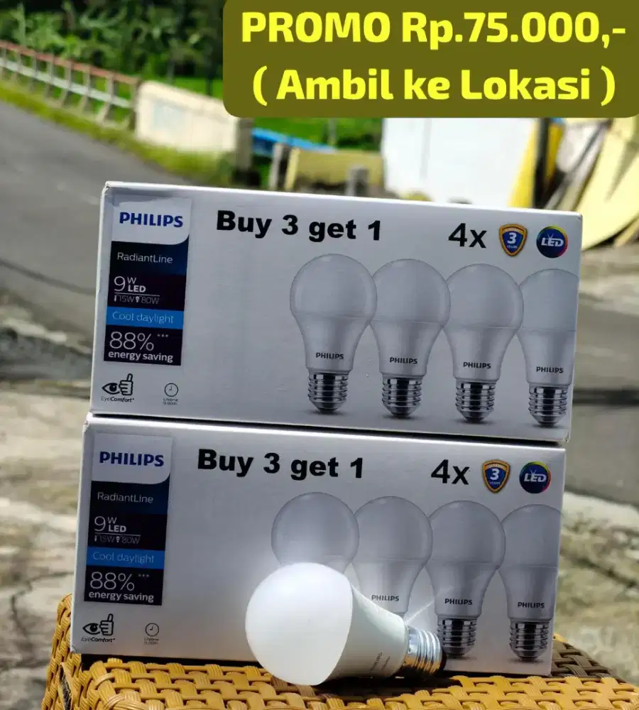 LAMPU LED PHILIPS 9W ( PROMO )