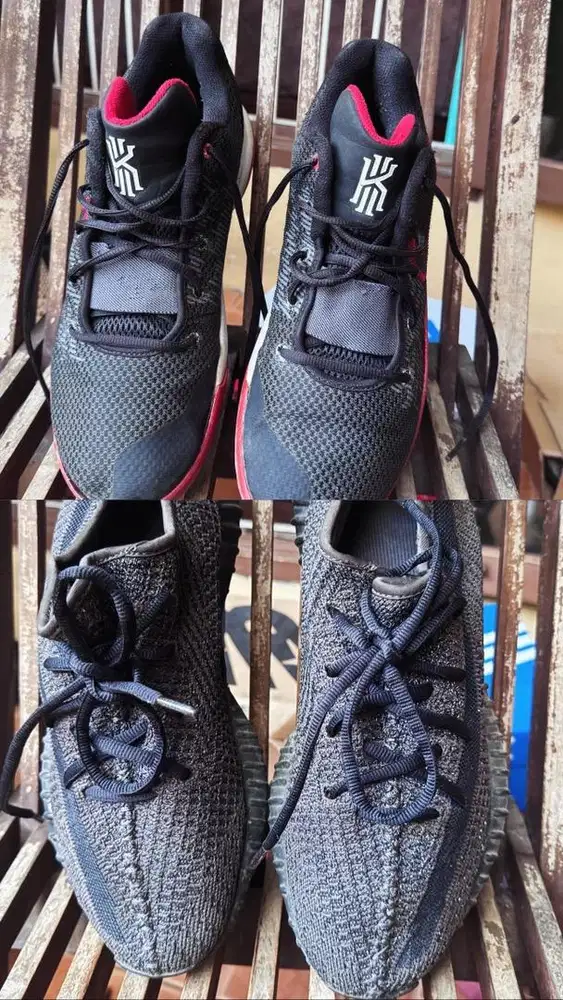 2 sepatu 150rb Nike Kyrie dan Adidas Yeezy Size 44 - sneakers