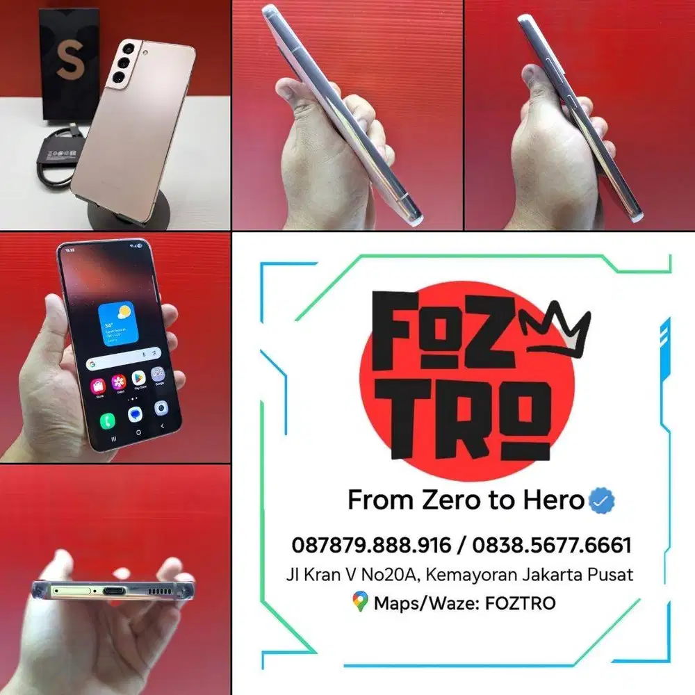 Samsung Galaxy S22 8/128GB Pink Fullset Resmi SEIN NO MINUS