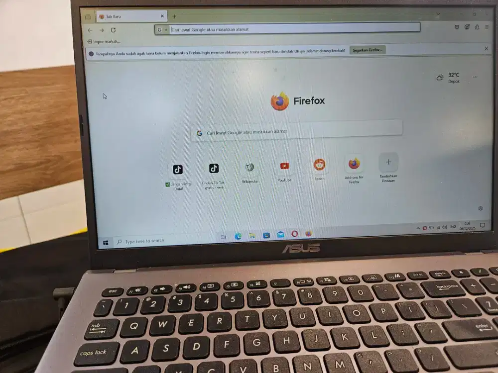 Laptop bekas murah asus ram 8gb up too