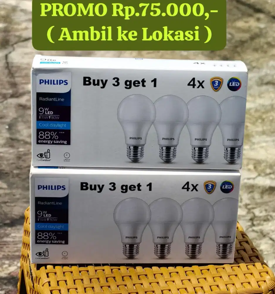 Lampu LED Philips 9watt ( PROMO )