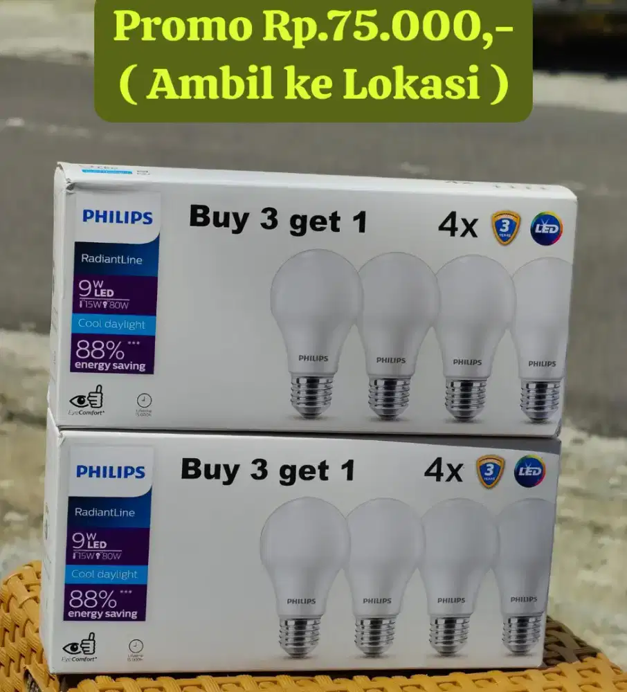 Lampu LED Philips 9watt ( PROMO )