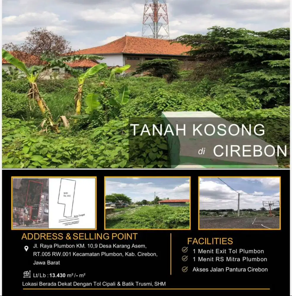 Di Jual Tanah Kosong Siap Bangun Dibawah Harga Pasaran Surat SHM