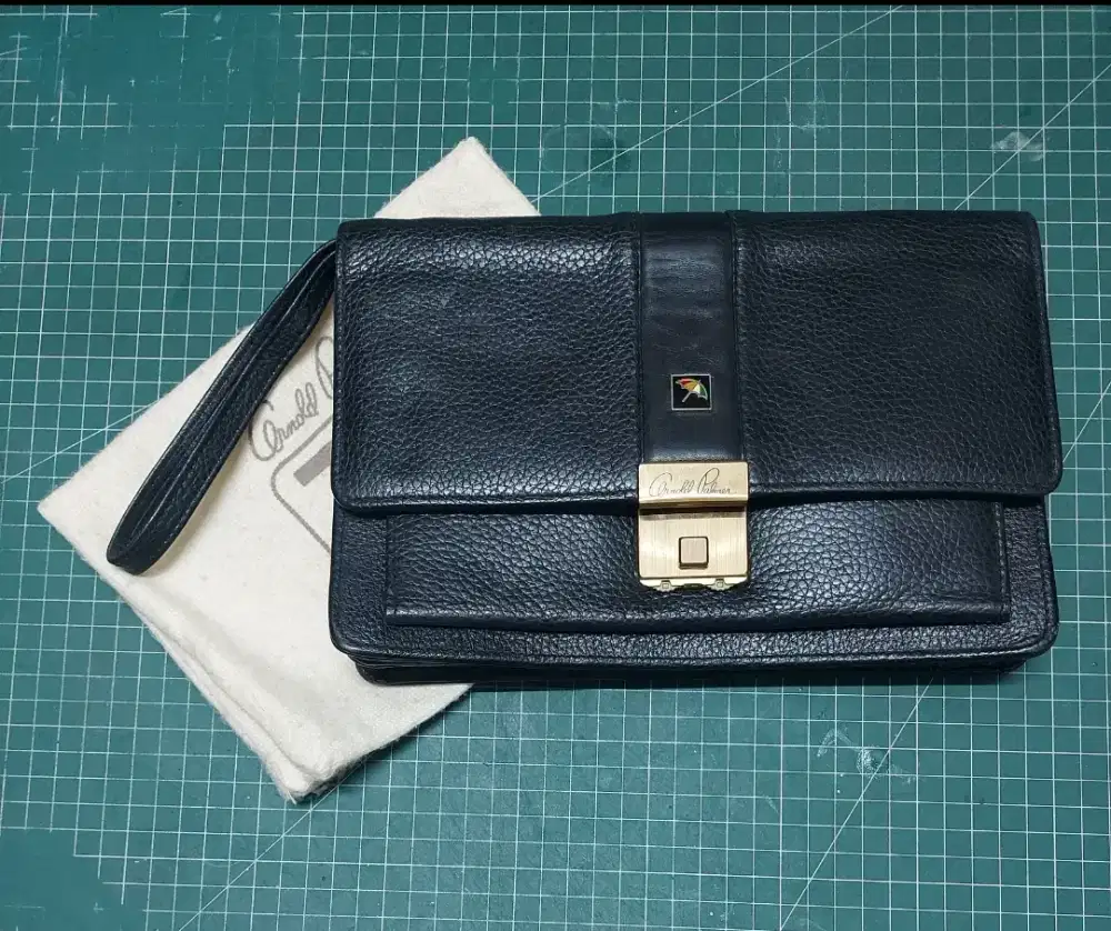 Handbag Arnold Palmer tas tangan kulit