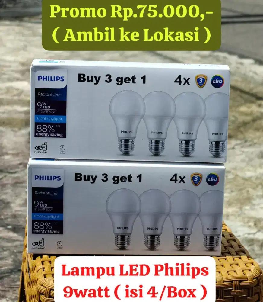 Lampu LED Philips 9watt ( PROMO )