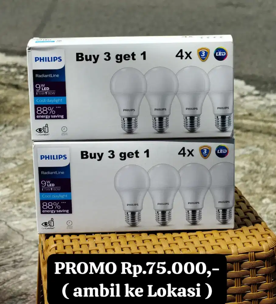 Lampu LED Philips 9watt ( PROMO )