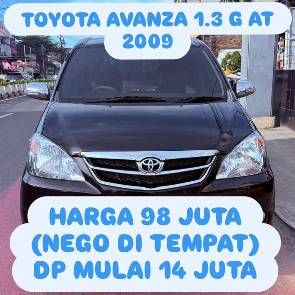 TOYOTA AVANZA 1.3 G AT 2009 DP 14 JUTA