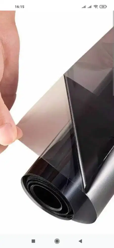 Kaca film coklat stiker kaca riben brown unt toko fashion & coffeeshop