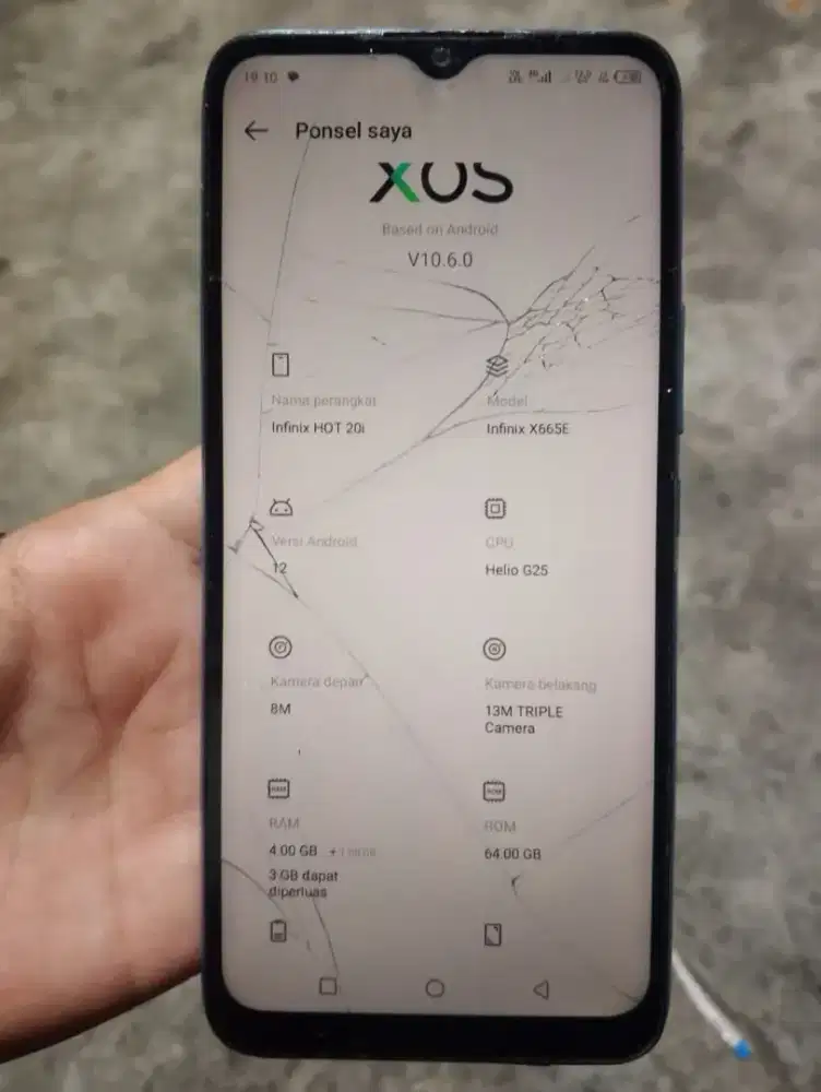 HP INFINIX HOT 20i RAM 4+3