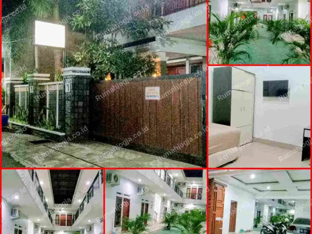 rumah dan kost ekslusif 21 kamar jalan Kaliurang KM 8 dekat jalan raya