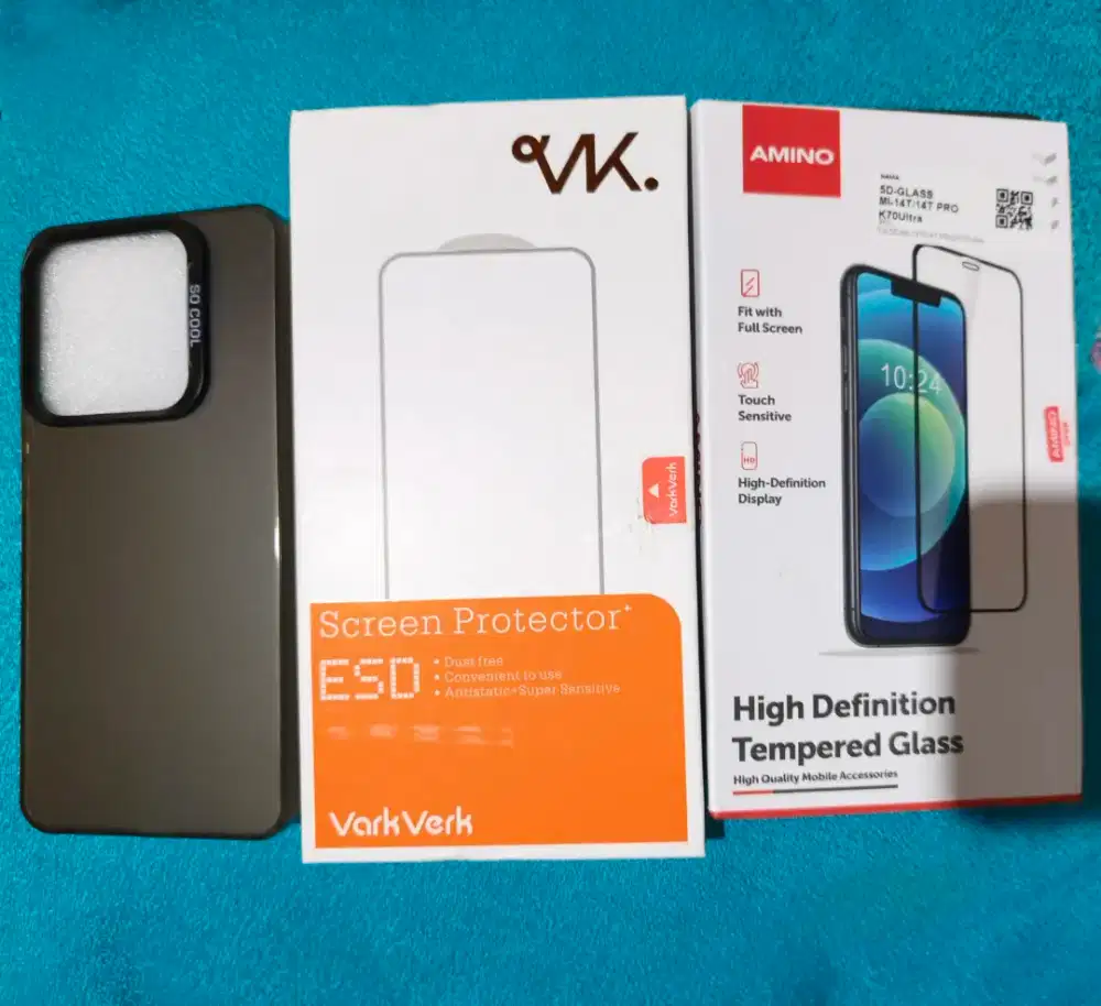 Casing & Tempered glass New Xiaomi 14T New