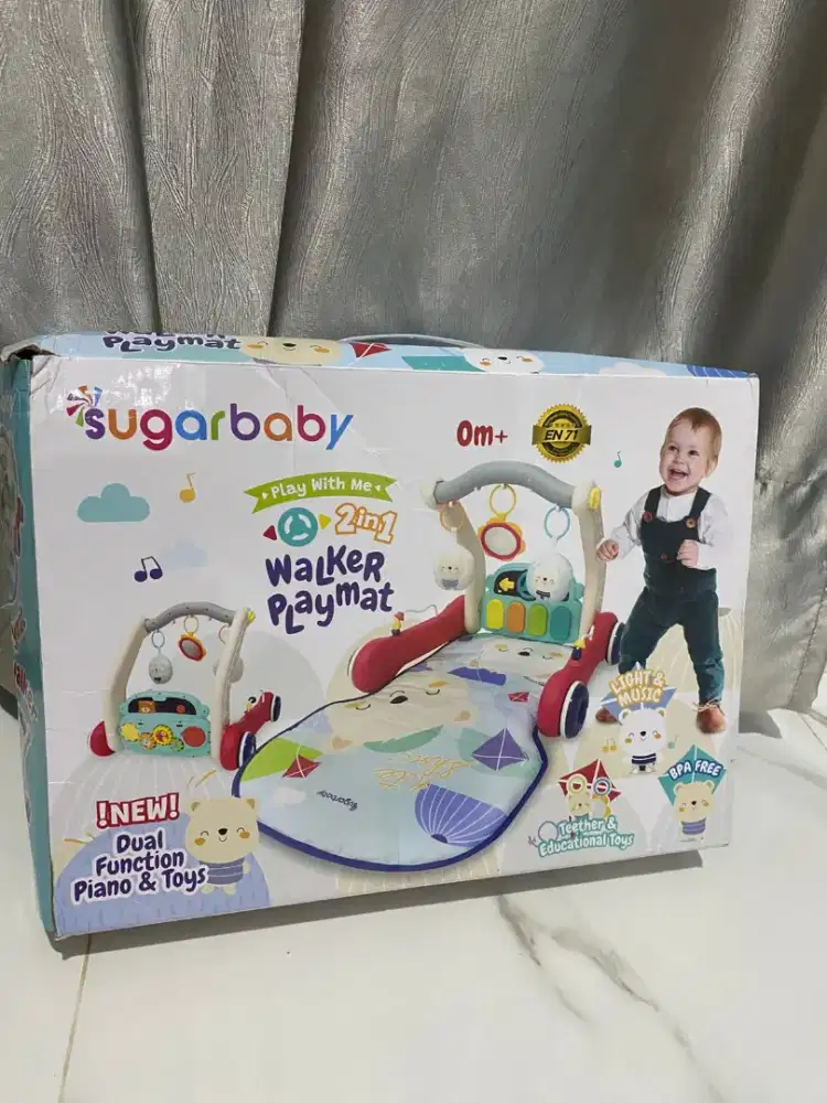 SUGAR BABY WALKER PLAYMAT 2IN1